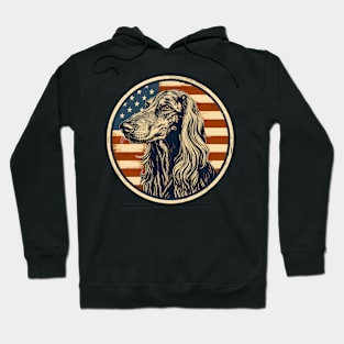 Patriotic Afghan Hound Hoodie